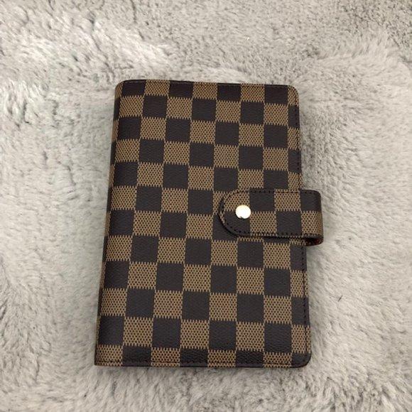 Brown Checkered  A6 Planner Cover - Budget Binder - Picture 1 of 7